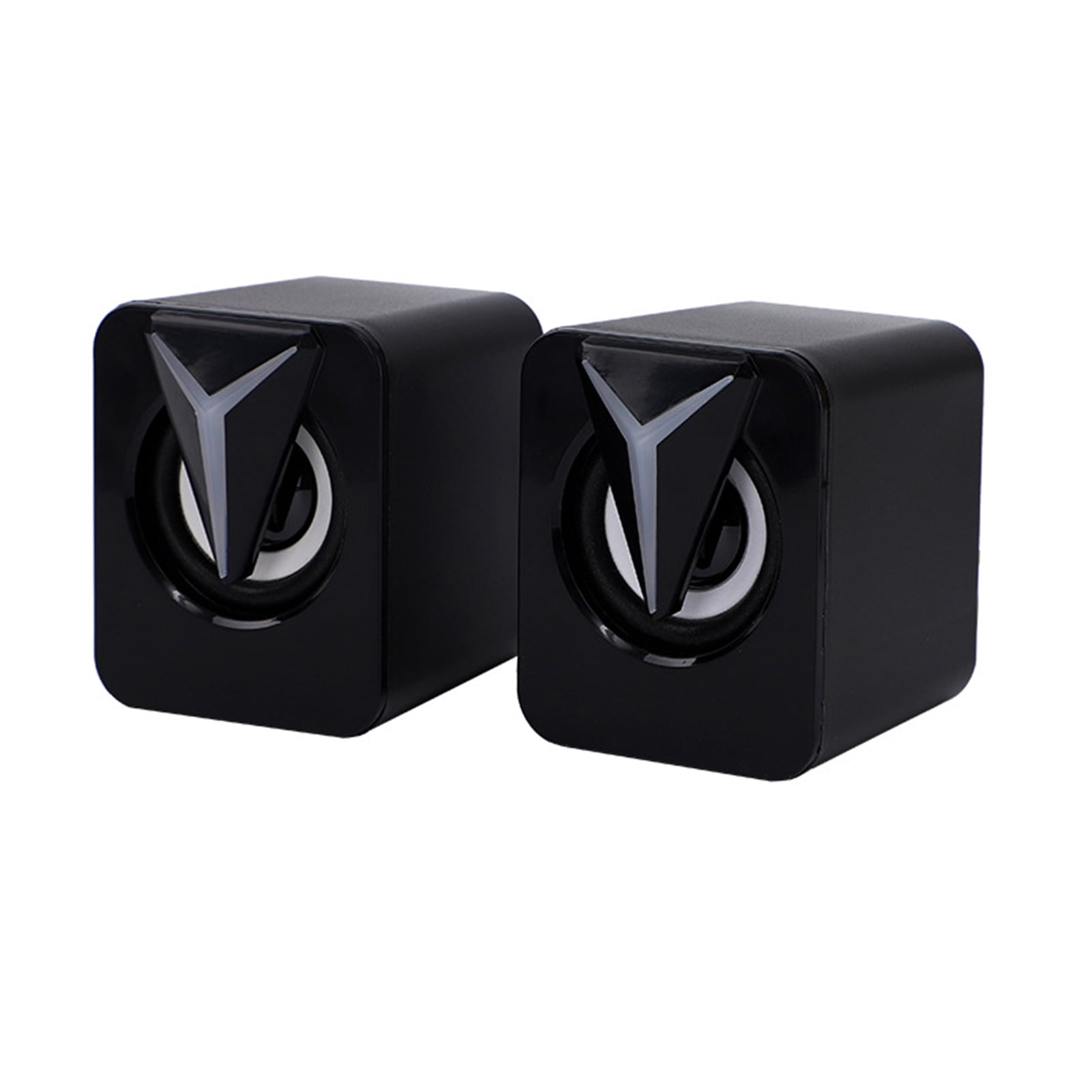 MIGAINO 1 Pair Small USB Speaker Sound Box with RGB Light Virtual ...