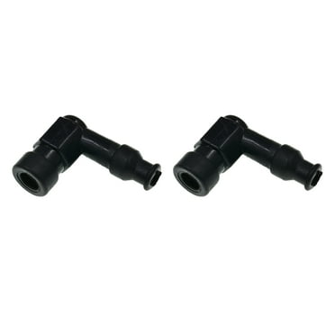 MIGAINO 2Pcs Motorcycle Spark Plug Cover High Performance Right Angle Universal Spark Plug Boot Motorbike Dirt Bike ATV Parts Replacement Accessories