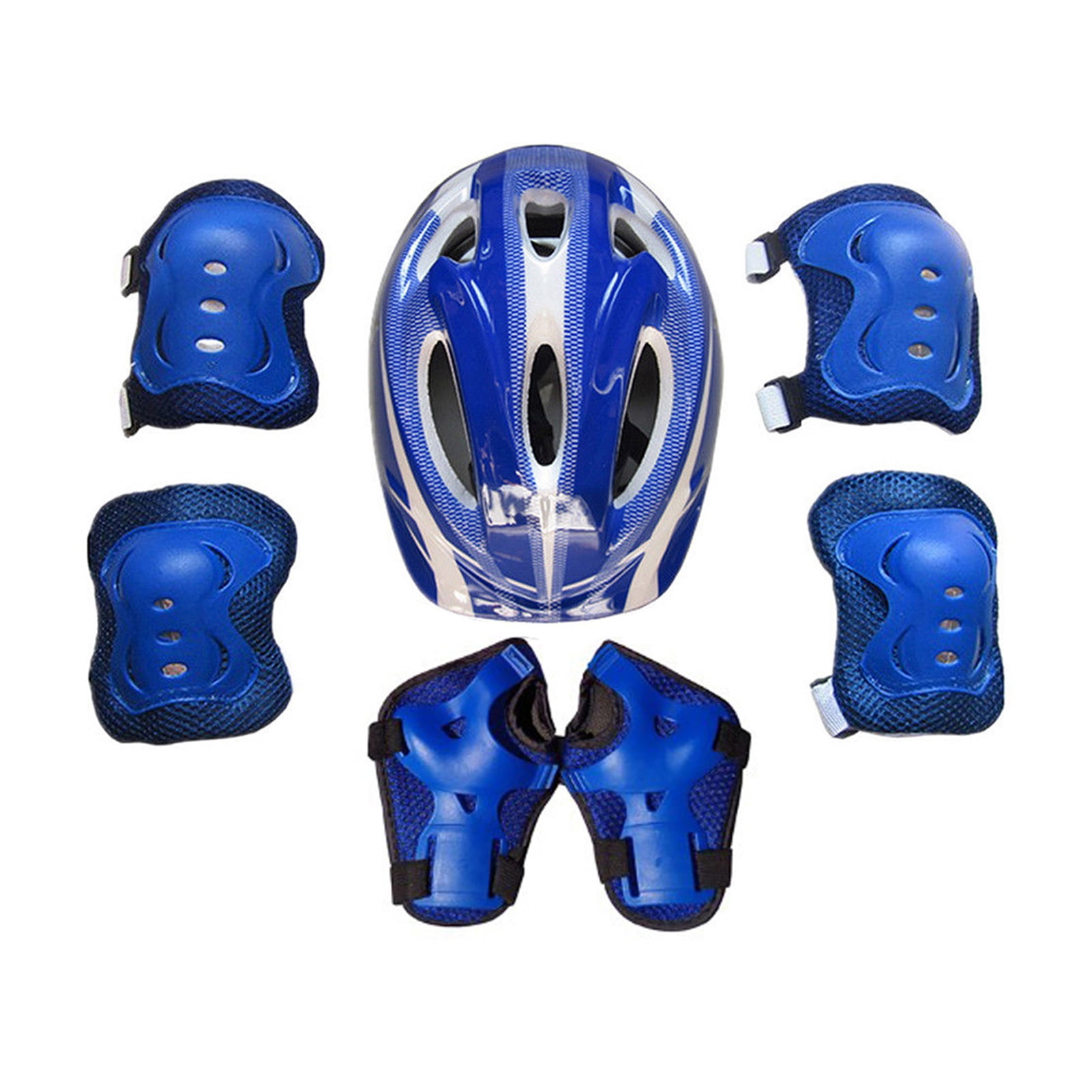 MIGAINO Kids Children Roller Skates Bike Safety Helmet Knee Elbow Wrist