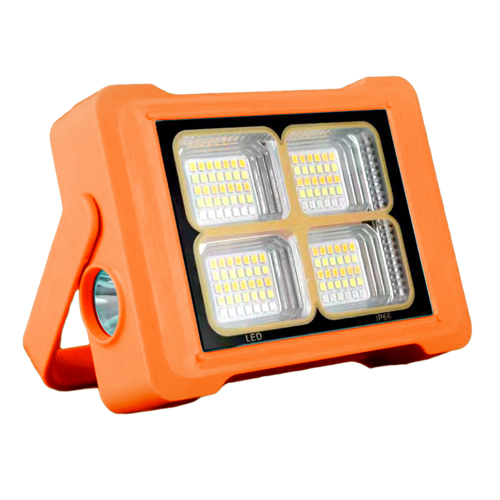 MIGAINO Portable Camping Flashlight USB/Solar Rechargeable LED Emergency Lamp with 6 Levels Adjustable Multifunctional Lighting Device Outdoor Tent Lamp Camping Equipment