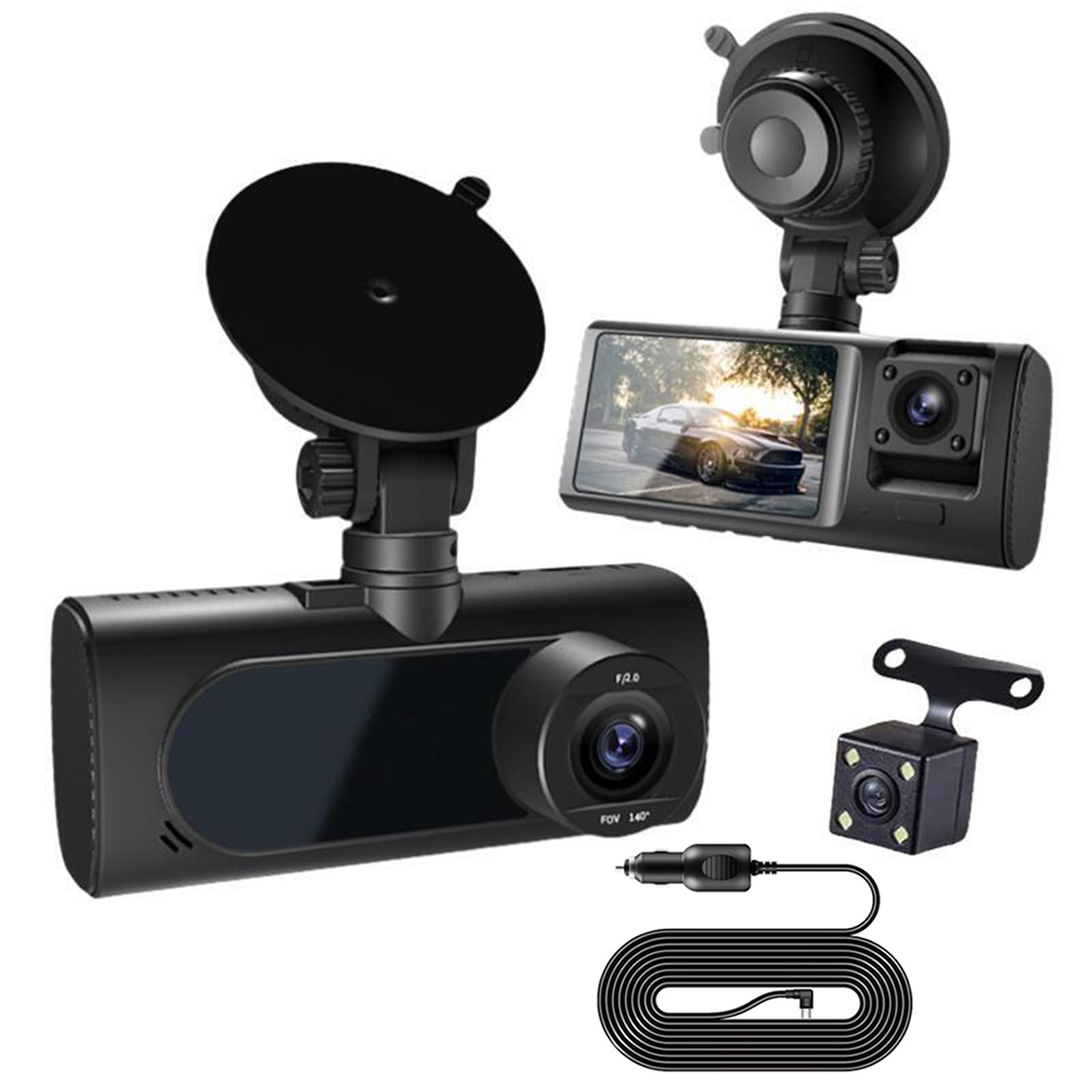 MIGAINO Wide Angle Dash Cam G-Sensor Night Vision Loop Recording Easy ...
