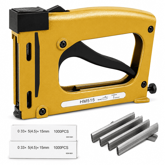 MIGLAJA Picture Frame Point Driver Kit with 2,000 Refill Points, Adjustable Manual Framing Stapler for Artwork and Photo Frames
