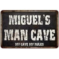 thumbnail image 1 of MIGUEL'S Man Cave Black Grunge Sign Home Decor Gift Cave Funny 108120004327, 1 of 1