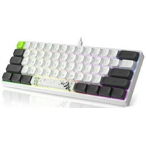 MIHIYIRY 60% Wired Gaming Keyboard, Portable Mechanical Keyboard, 61 Keys RGB LED Backlit Compact Gaming Keyboard only for Windows/Mac