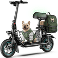 thumbnail image 1 of MIHOVER Electric Scooter with Seat for Adults, 550W Foldable Scooter, UL2272 Certified with Front & Rear Baskets for Commuter, Groceries, Errands, Pet Friendly, 1 of 12