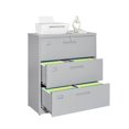 thumbnail image 1 of MIIIKO 3 Drawer Lateral File Cabinet with Lock, Lateral Filing Cabinet, Large Deep Drawers Locked by Keys, Metal Storage File Cabinet for Hanging Files Letter/Legal/F4/A4 Size, 1 of 4