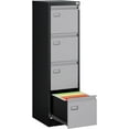 thumbnail image 1 of MIIIKO 4 Drawer File Cabinet, Metal Vertical Filing Cabinets with Lock, Home Office File Folders Storage Cabinet for Letter Legal A4 File Size, 1 of 13