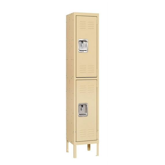 MIIIKO Metal Locker, Metal Lockers for Employees with Lock, Storage Locker with Lock, Storage Locker Cabinet for Home, Tall Steel Storage Locker for Gym, School, Office