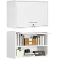 thumbnail image 1 of MIIIKO Wall Cabinet with Door and Shelf, Wall Mounted Metal Storage Cabinets, Locking White Floating Cabinet for Garage, Home Office, Kitchen and Pantry, 1 of 6