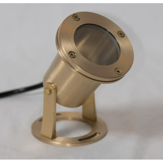 MIK Solutions 113 Brass Low Voltage Underwater Pond Lights with 7W MR16 Bulb