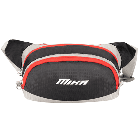 MIKA Adjustable Crossbody Fanny Pack Military Grade Zippers, Water Resistant, Waist Bag Fits for Sports, Hiking, Workout, Traveling, Running, Walking and Outdoor Activities