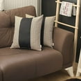 thumbnail image 1 of MIKE & Co. NEW YORK Boho-Chic Decorative Houndstooth Jacquard Pillow Covers 2 PCS Brown-Black 18x18, 1 of 5