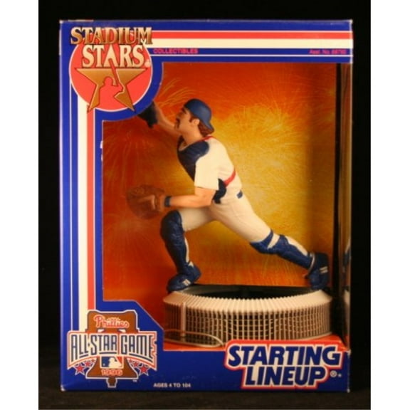 MIKE PIAZZA of the LOS ANGELES DODGERS Starting Lineup Stadium Stars Phillies All Star Game Veterans Stadium 1996