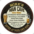 thumbnail image 1 of MIKE'S Man Cave Rules 14" Round Metal Sign Garage Bar Decor 100140010092, 1 of 1