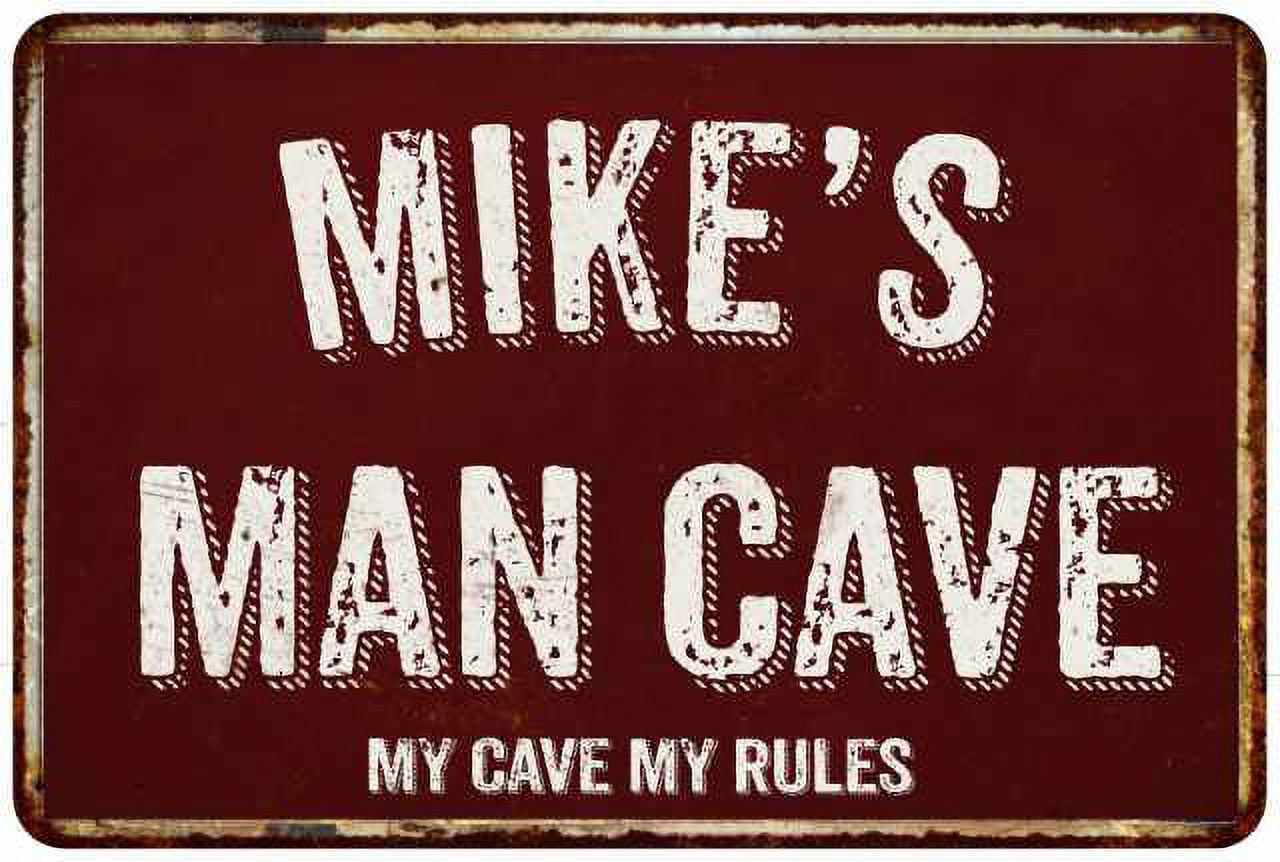 ALREAR Man Cave Sings and Decor, 12x8 Inches Aluminum Metal Wall Sign for  Bars, Cafes Pubs, Garage, Gifts for Men, Dad, Son