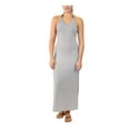 thumbnail image 1 of MIKEN Women's Gray Racerback Maxi Slit Dress Adjustable Deep V Neck Swimsuit Cover Up XS, 1 of 2