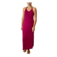 thumbnail image 1 of MIKEN Women's Purple Stretch Racerback Maxi Slit Adjustable Deep V Neck Swimsuit Cover Up S, 1 of 2