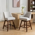 thumbnail image 1 of MIKIBAMA 26'' H Seat Height Upholstered Bar Stools Set of 2, 1 of 11
