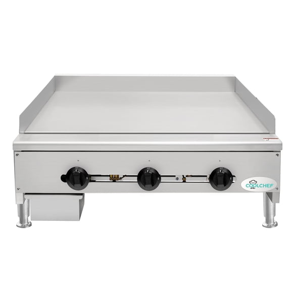 MIKIBAMA 36-Inch Commercial Gas Griddle, 90,000 BTU