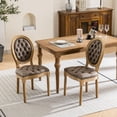 thumbnail image 1 of MIKIBAMA Brown PU Leather Dining Chair - Set of 2, 1 of 8