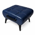 thumbnail image 1 of MIKIBAMA Small Foot Stools Ottoman Faux Leather Footrest for Living Room Bedroom Office, 1 of 10