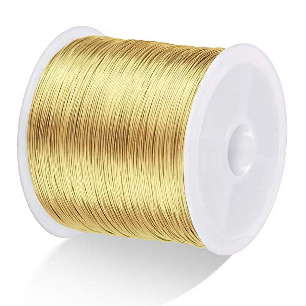 1pc 5 Sizes 196FT Round Copper Wire 18 Gauge-28 Gauge Raw Brass Wire  Beading Craft Jewelry Wire For Ring Earrings DIY Making