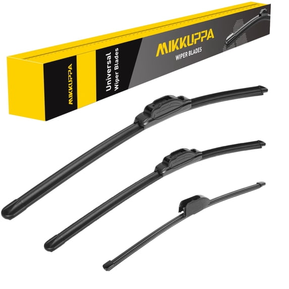 MIKKUPPA 28"+14"+13" Windshield Wipers Blades Replacement for 2011-2016 Hyundai Elantra, 2013-2017 Elantra GT, U/J HOOK Front & Rear All Season Wiper Blades Set(Pack of 3)