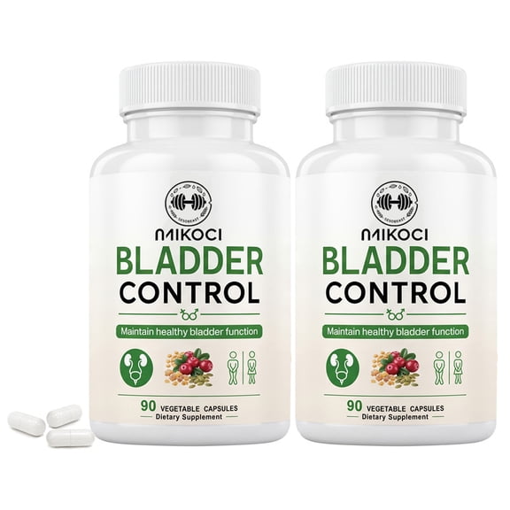 MIKOCI Bladder Control Capsules - With Pumpkin Seed, Cranberry, Boswellia, Supports Urinary Tract Health, Bladder Health, Premium Supplement - 90Capsules