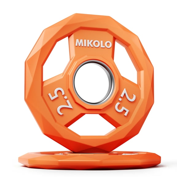 MIKOLO Solid Cast Iron for Strength Training, Weightlifting, Crossfit, Home Gym, 5LB, 2.5LB Pair