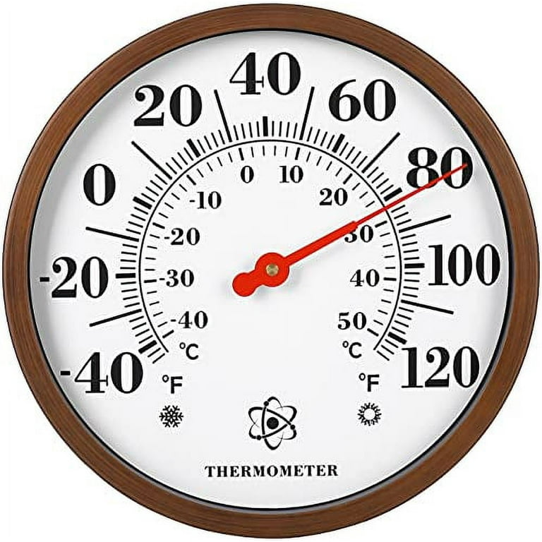 MIKSUS 12 Premium Steel Outdoor Thermometer Decorative (Upgraded Accuracy  and Design)