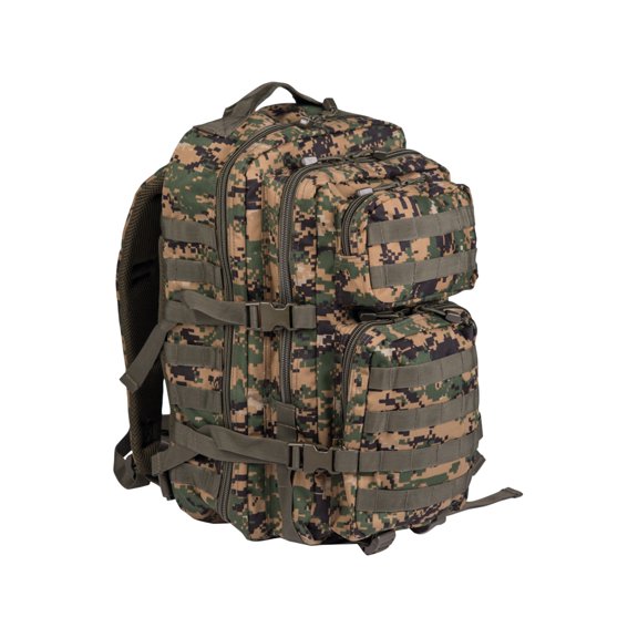 MIL-TEC Assault Backpack, Digital Woodland Camo, 36L