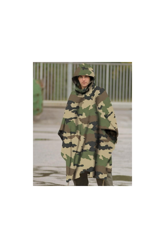 Ripstop Wet Weather Poncho, CCE Camo, One Size