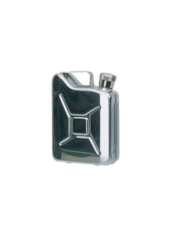 170ml St.Steel Jerry Can Flask, Silver