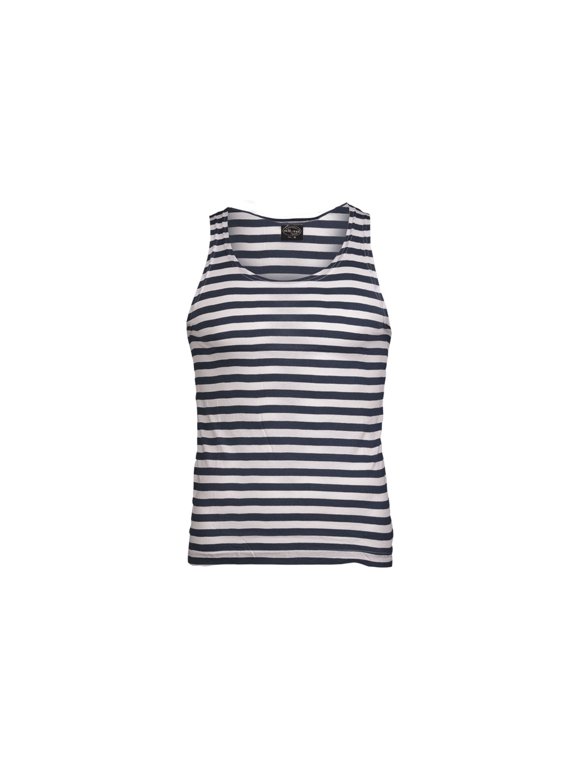 Striped Sailor Tank Top - Men's, Blue/White, 2XL