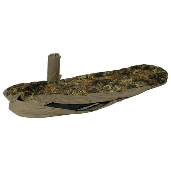 MIL-TEC Trilam Sleeping Bag Cover, Flecktarn Camo, 89 x 34