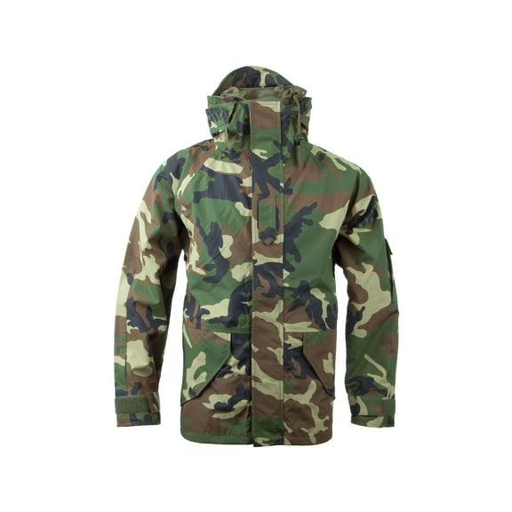 MIL-TEC Trilam. Wet Weather Jacket - Men's, Woodland Camo, 2XL