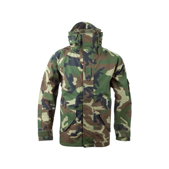 MIL-TEC Trilam. Wet Weather Jacket - Men's, Woodland Camo, Medium