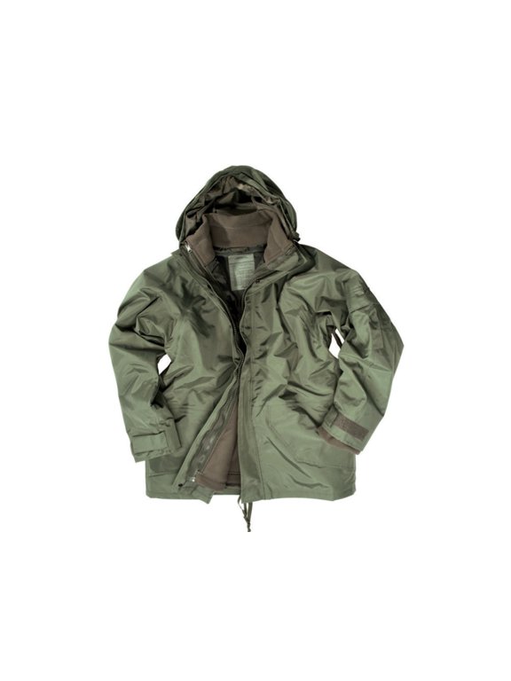 Trilam. Wet Weather Jacket w/Fleece Liner - Men's, Olive Drab, Medium