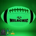 thumbnail image 1 of MILA CHIC Glow in the Dark Football, Youth Size 6, Luminous Composite Leather, 1 of 7
