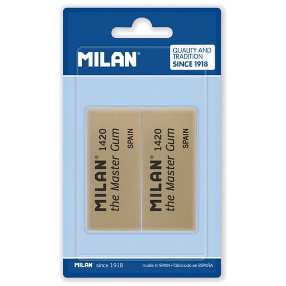 Milan bmm10314Pack of 2Erasers