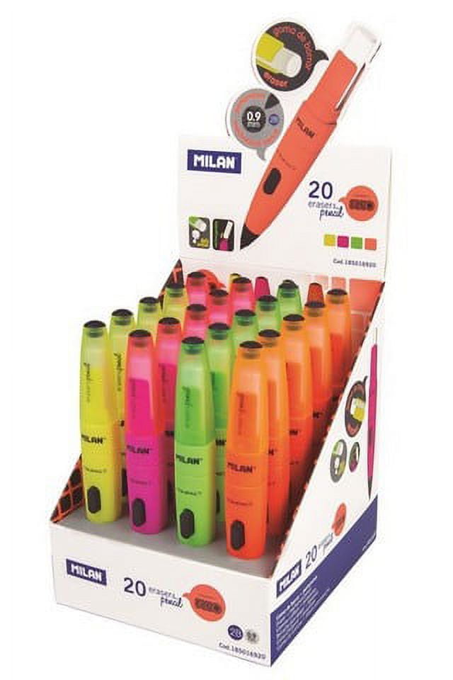 MILAN MECHANICAL 2B FLUORESCENT PENCIL/ERASER