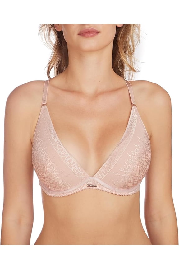 MILAVITSA-320501 Bra with semi-duplicated Underwire Cups, KURAZH Series Dusty Rose, Size 32E