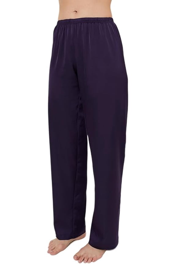 MILAVITSA-9232 Women's pajama trousers with a mid-waist, made of viscose, DESIRE series, Color: Space, Size L