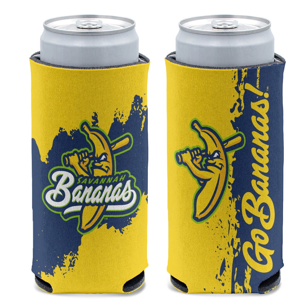 MILB Savanna Bananas Prime 12oz Slim Can Cooler, Collapsible