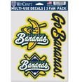 thumbnail image 1 of MILB Savanna Bananas Team 5" x 7.75" 3 Pack Fan Decal, 1 of 2
