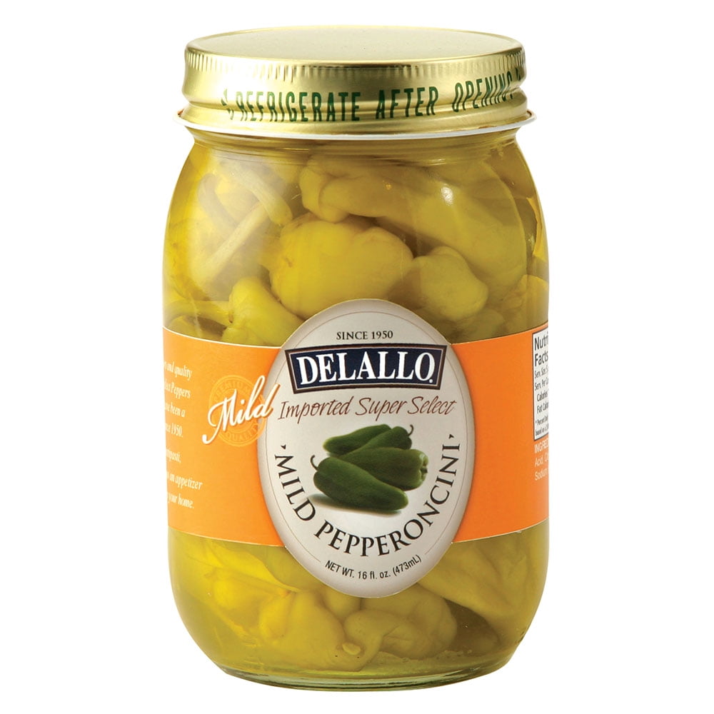 Delallo Pepperoncini 16 OZ (Pack of 12)