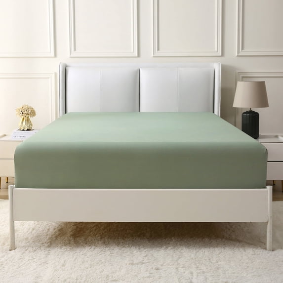 Mildly 22" Extra Deep Pocket Fitted Sheet, Ultra-Soft, Premium 1800 Collection - Full, Sage Green
