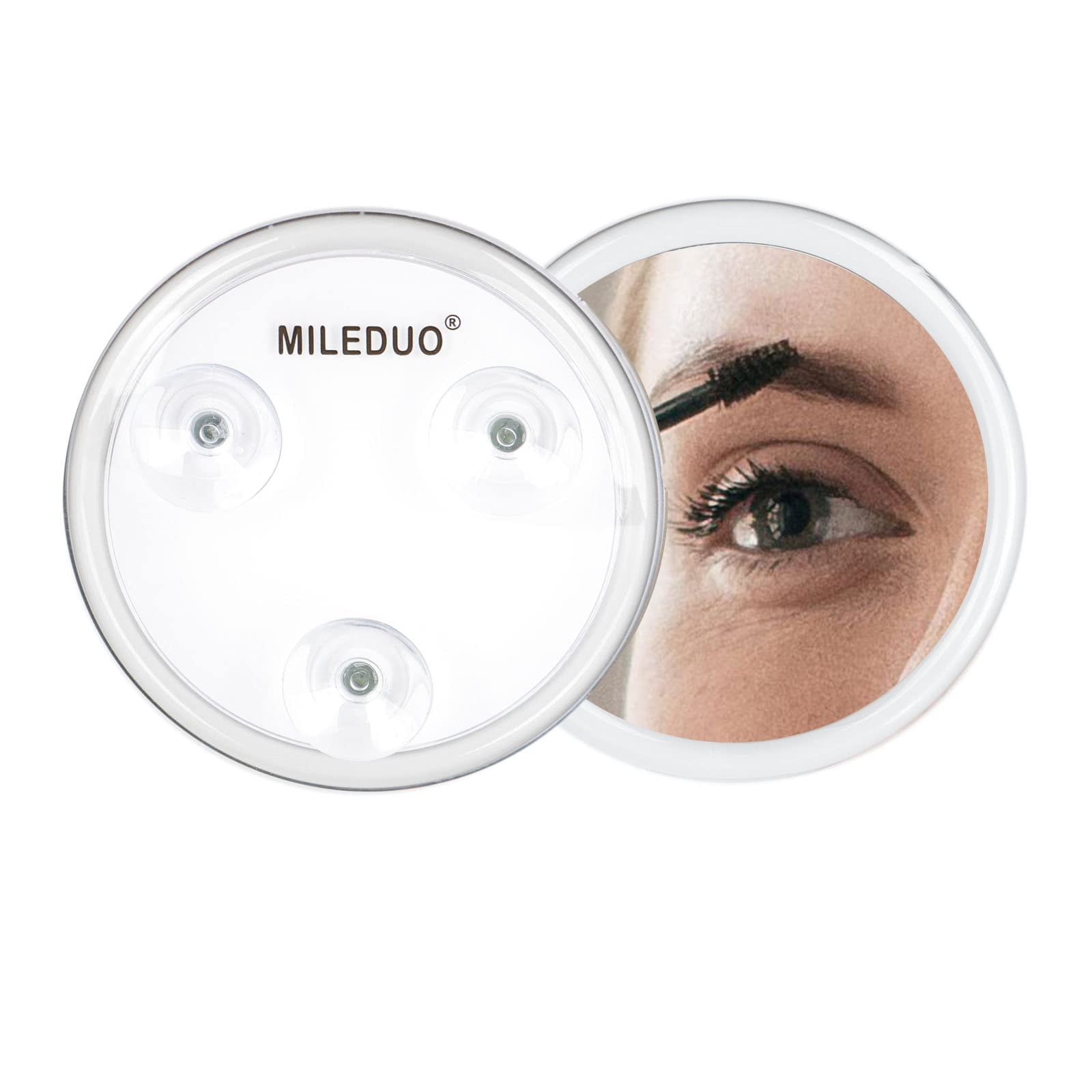 MILEDUO Magnifying Mirror,10X Magnifying Mirror Suction Cup for Easy