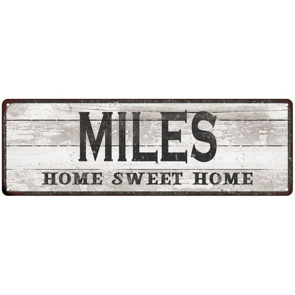 MILES Home Sweet Home Country Look 6x18 Metal Sign 106180045217