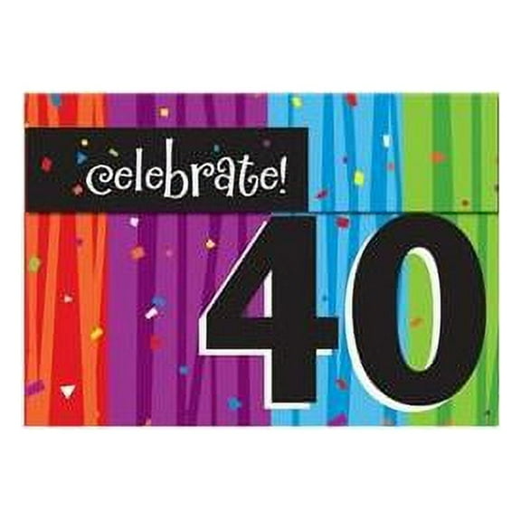 MILESTONE CELEBRATIONS 40TH BIRTHDAY INVITATIONS - Party Supplies